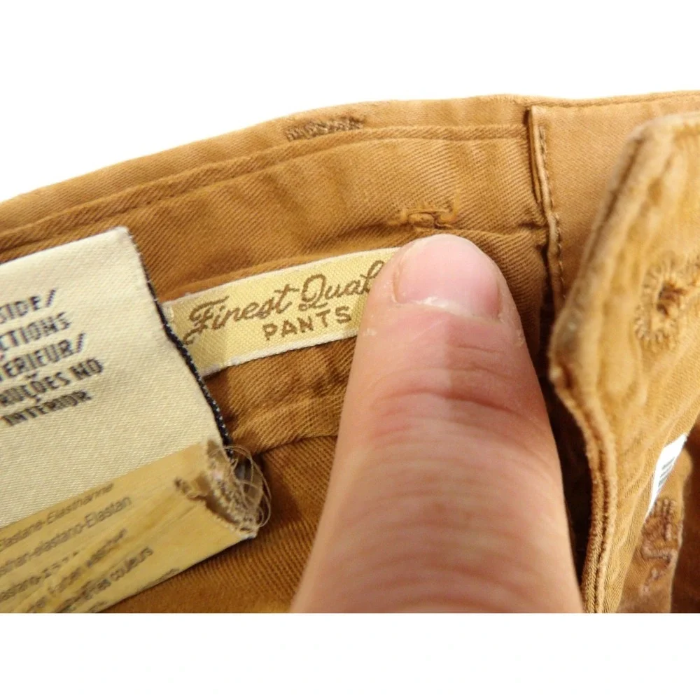 Scotch & Soda Mott Chino Pants Men 32x32 Cotton Stretch Slim Brown Khaki Trouser